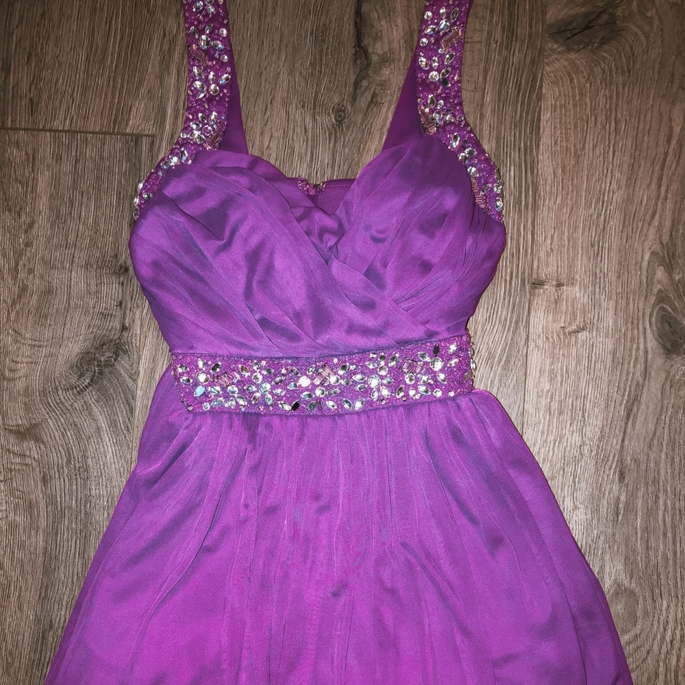 Purple B.Darlin short dress